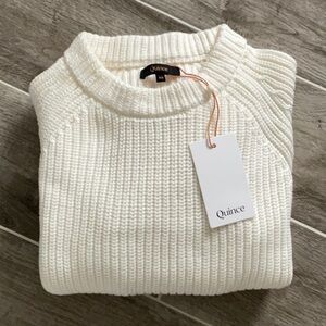 Organic Cotton Fisherman Crew Sweater XS